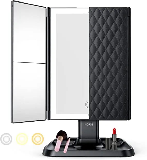 BowLift | LED-Makeup mirror with adjustable lighting and magnification