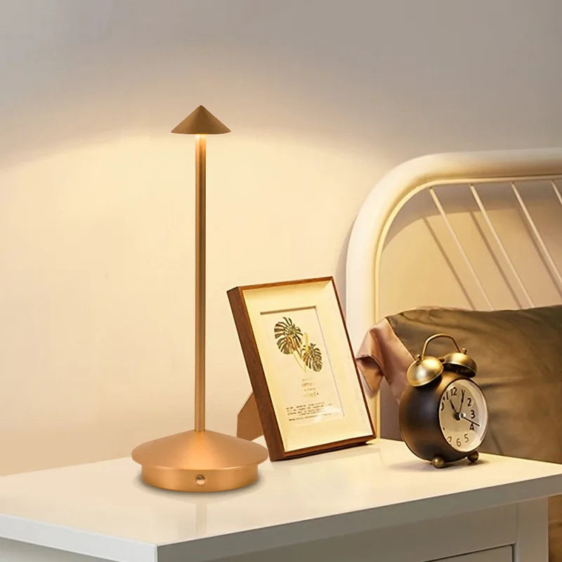 Modern LED table lamp with touch sensor – Dimmable, Wireless and Minimalist Design | Bowlift