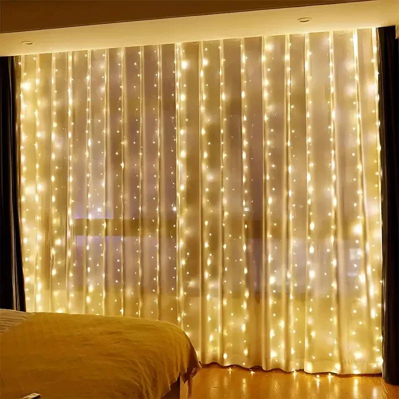 BowLift | LED-Gordijnlicht voor Sfeervolle Decoratie – USB Verlichting met Afstandsbediening & 8 Lichtmodi