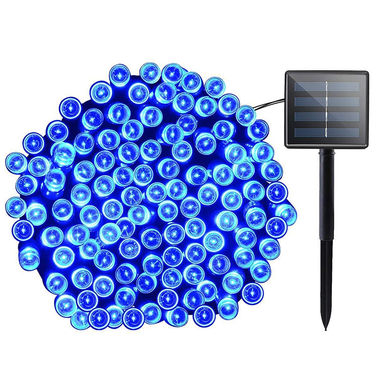 BowLift | 200 LEDs Outdoor Waterproof Christmas Festival Decoration Solar Lamps String Lights, Length: 22m (Blue)