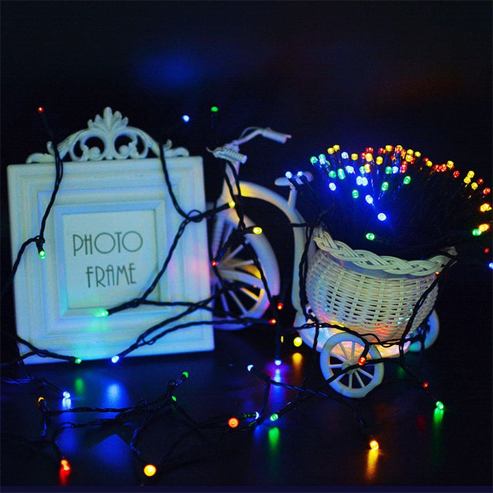 BowLift | 200 LEDs Outdoor Waterproof Christmas Festival Decoration Solar Lamps String Lights, Length: 22m (Blue)