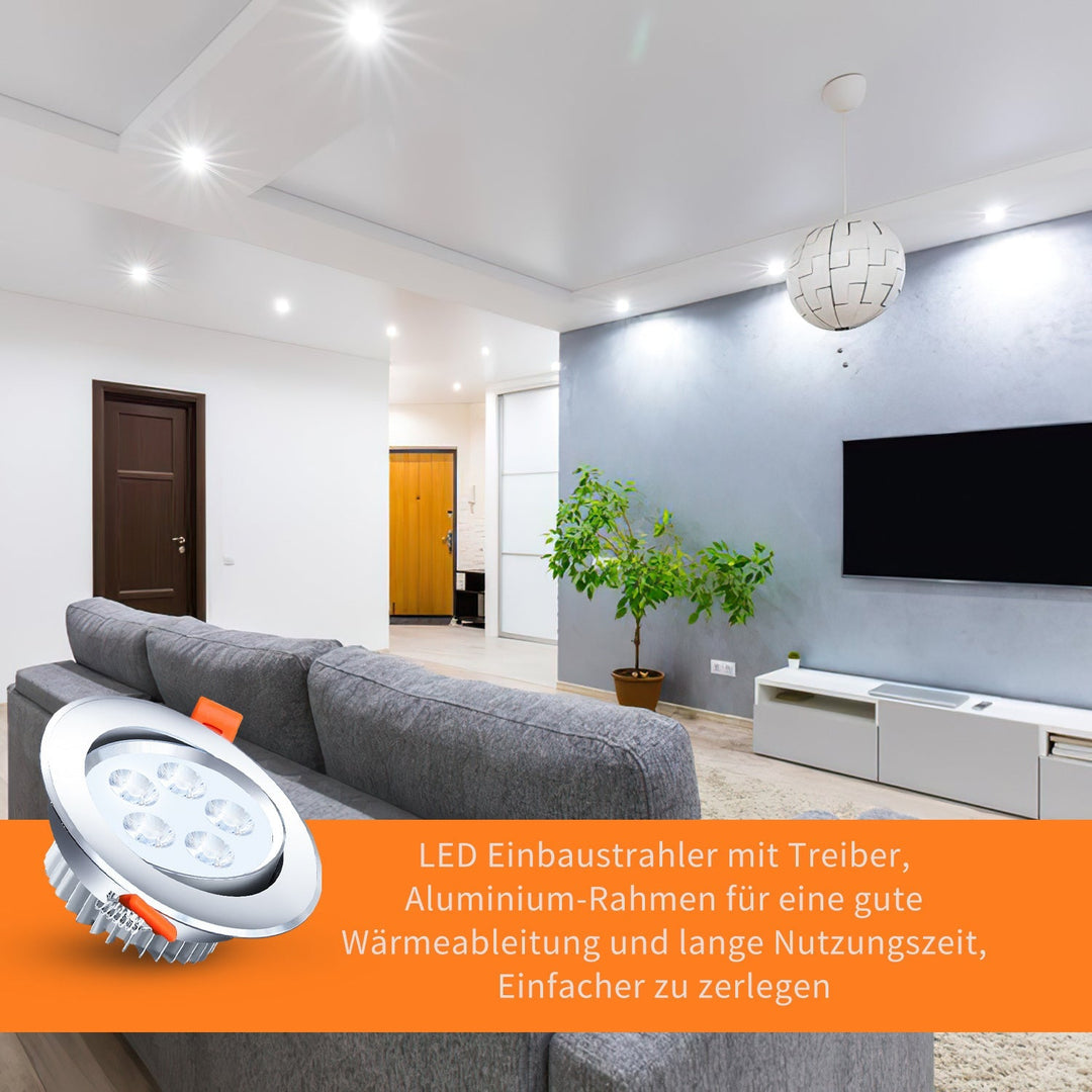 LED recessed spotlight LED spot 3W cool white/warm white | Bowlift