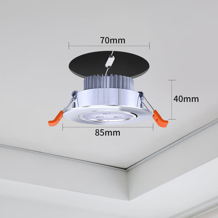 LED recessed spotlight LED spot 3W cool white/warm white | Bowlift