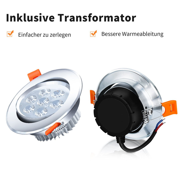 LED recessed spotlight LED spot 3W cool white/warm white | Bowlift