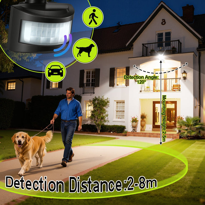 LED Floodlight with Motion Sensor Cool White 10W-100W (no plug) | Bowlift