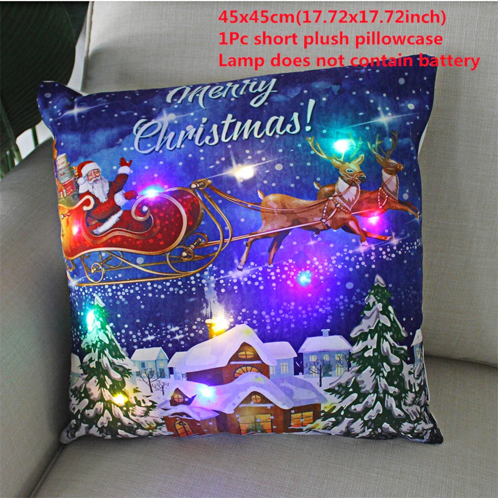 BowLift | Kerst LED Kussensloop – Decoratieve Kussensloop met Verlichting voor Feestelijke Sfeer