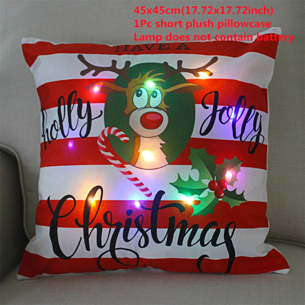 BowLift | Kerst LED Kussensloop – Decoratieve Kussensloop met Verlichting voor Feestelijke Sfeer
