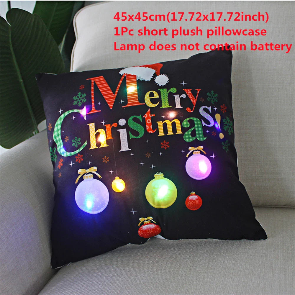 BowLift | Kerst LED Kussensloop – Decoratieve Kussensloop met Verlichting voor Feestelijke Sfeer