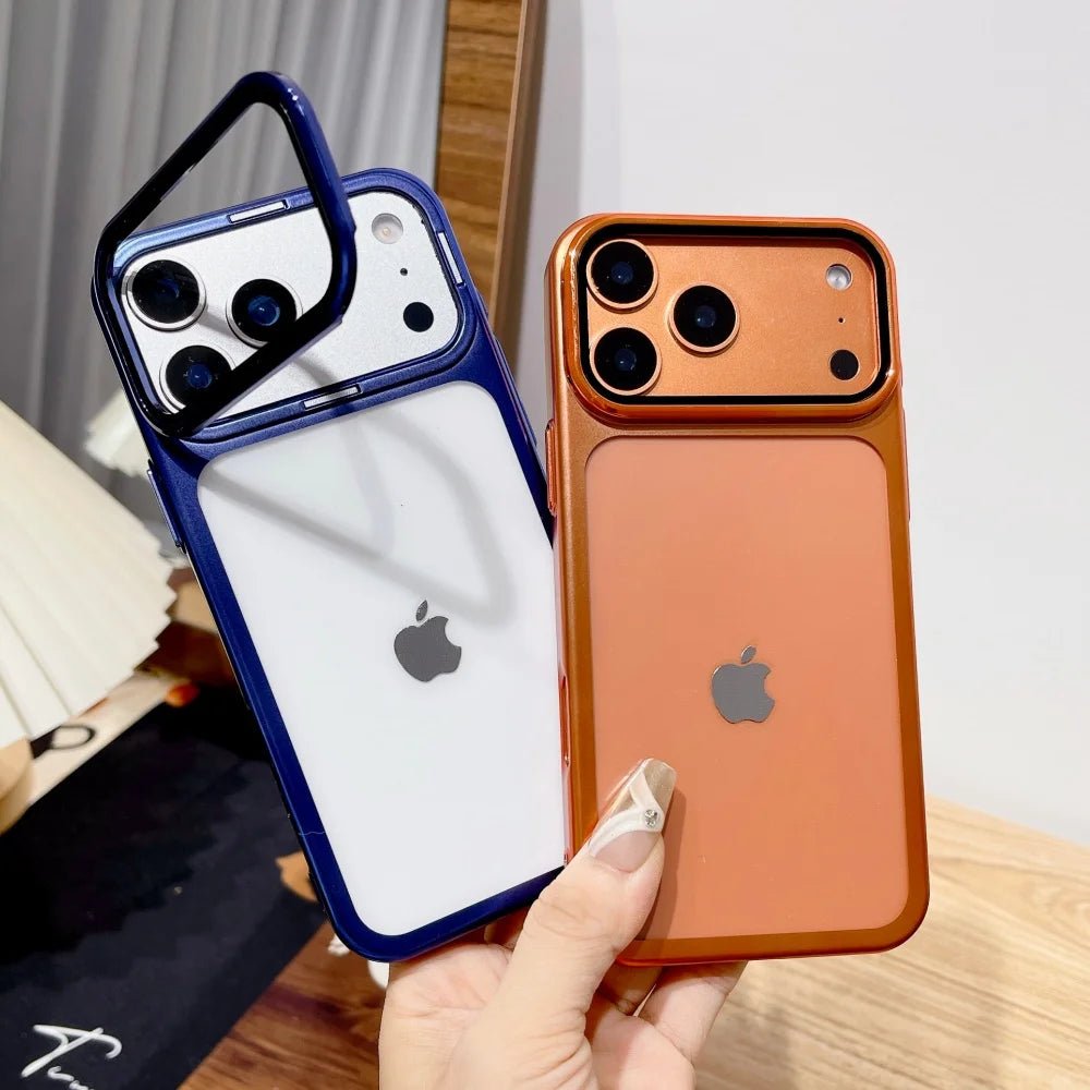 BowLift | Ultra-thin iPhone 17 Case with Foldable Camera Stand & Glass Protection