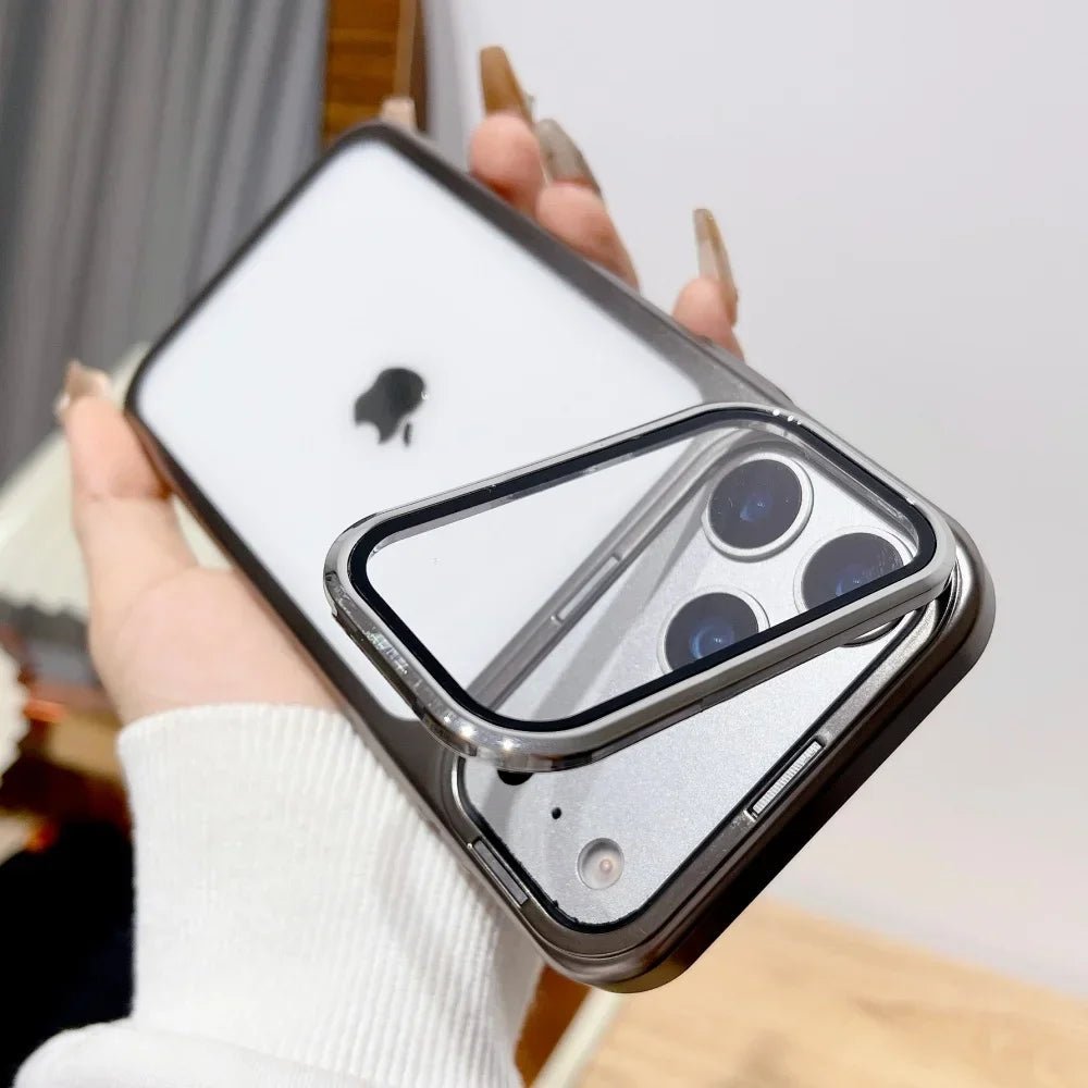 BowLift | Ultra-thin iPhone 17 Case with Foldable Camera Stand & Glass Protection