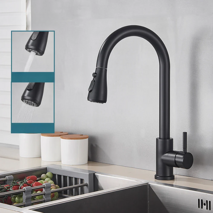 BowLift | Modern Single-Handle Faucet with Pull-Out Spray