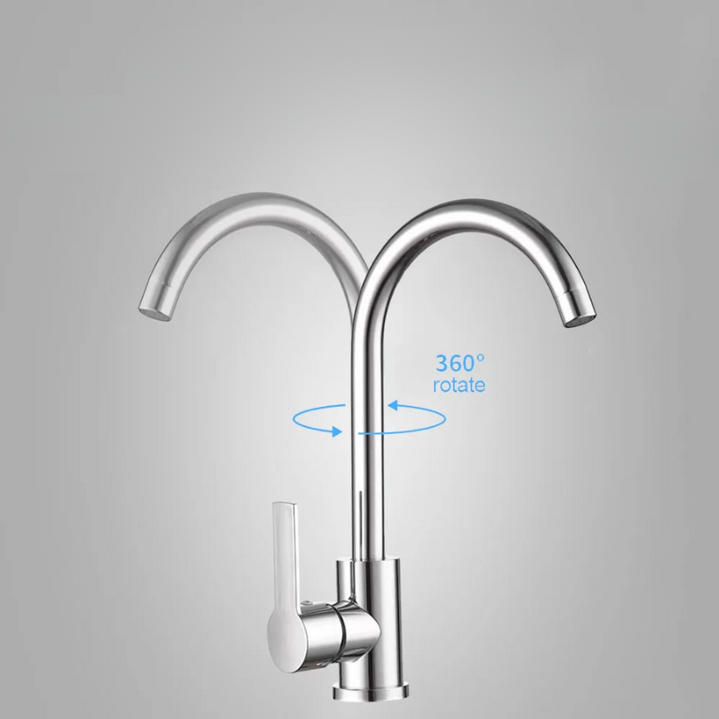 BowLift | AquaShine Kitchen Faucet - Luxury Chrome Kitchen Mixer
