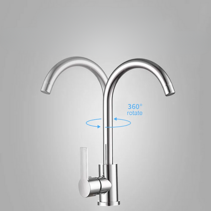BowLift | AquaShine Kitchen Faucet - Luxury Chrome Kitchen Mixer