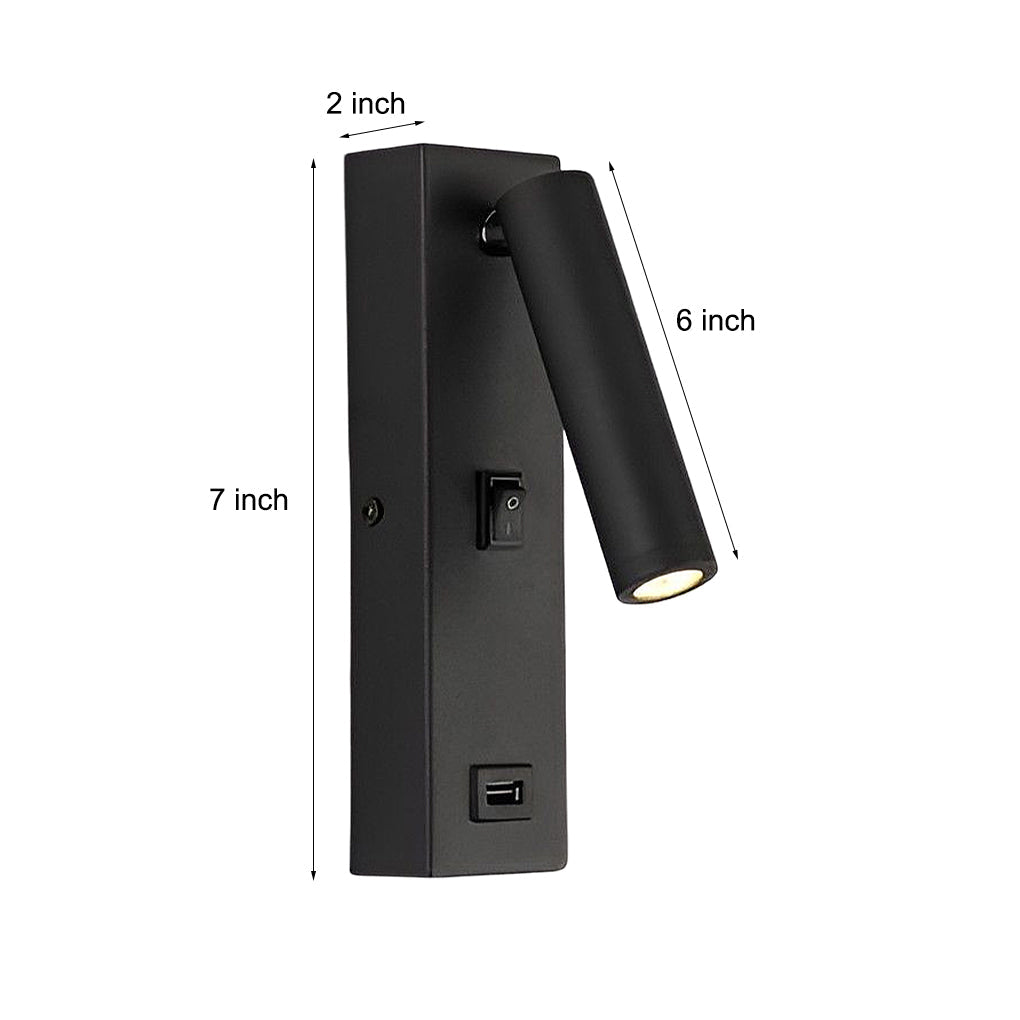 BowLift | ArtiLicht Luxury Wall Lamp with Adjustable LED and USB Charging Port