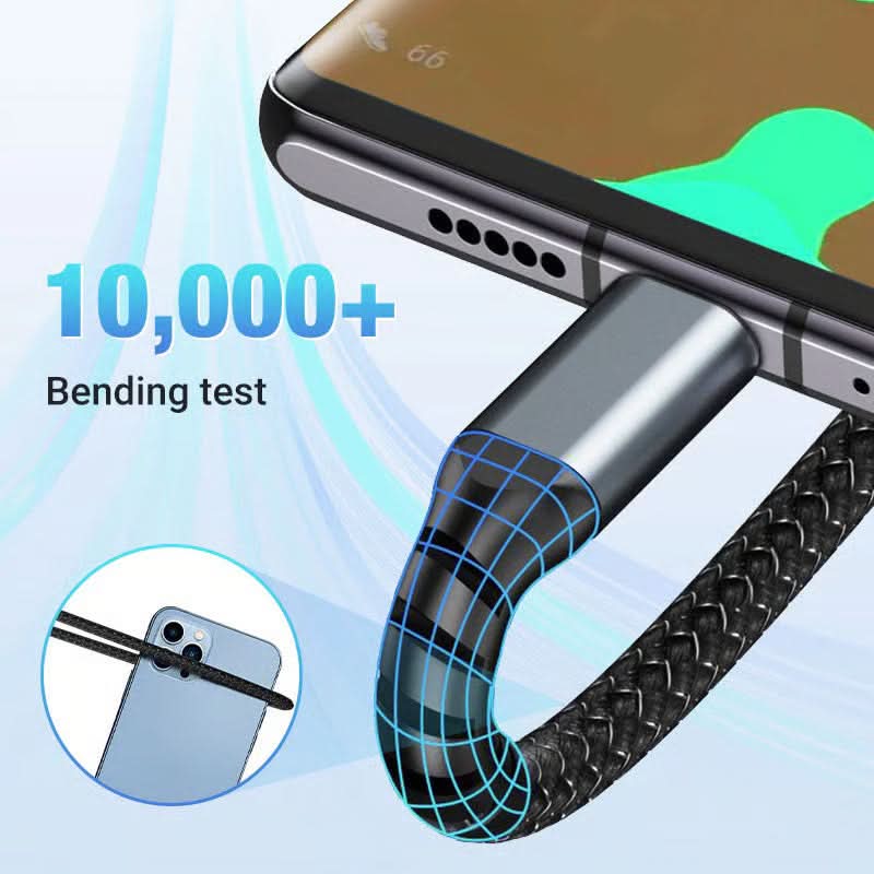 BowLift | Transparent LED Fast Charging Cable (3-in-1)