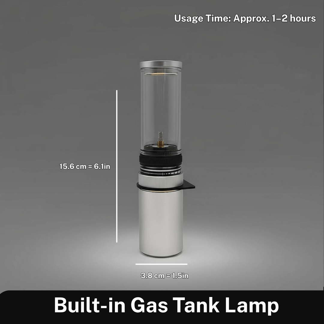 BowLift | Portable butane lamp for bright & adjustable light