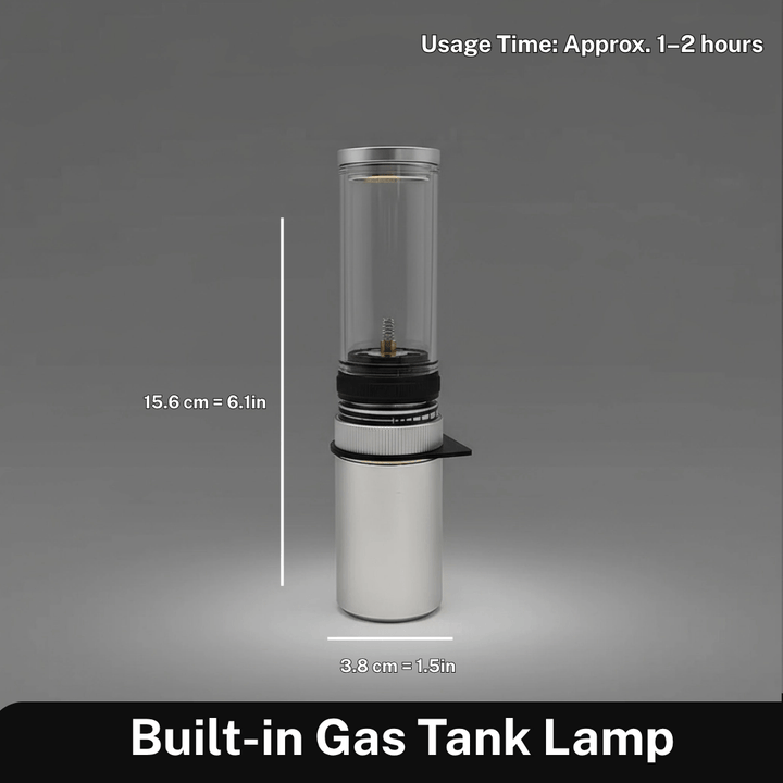 BowLift | Portable butane lamp for bright & adjustable light