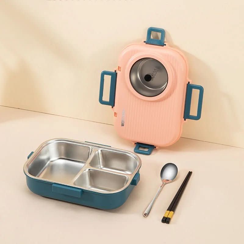 BowLift | Stainless Steel Lunchbox with Leak-Proof Lid and 3-Compartment Divider System