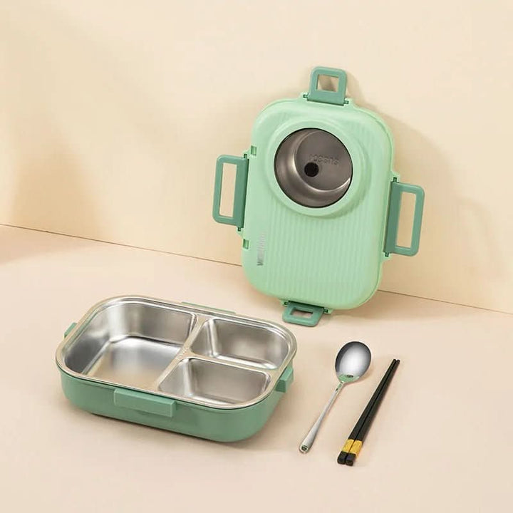 BowLift | Stainless Steel Lunchbox with Leak-Proof Lid and 3-Compartment Divider System