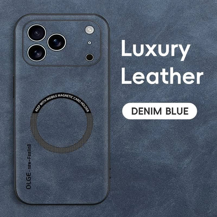 BowLift | Premium Leather MagSafe Case for iPhone 11-17 Series