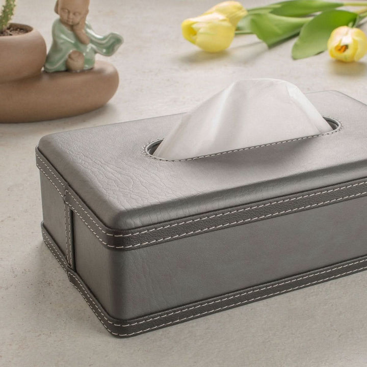 BowLift | Luscenta Leather Case | Handmade Tissue Holder | Elegant Design Made of Faux Leather | For Home, Office & Car