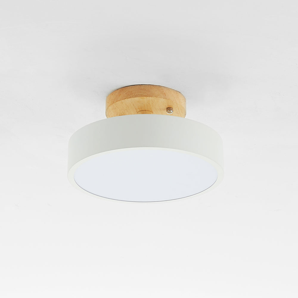 Modern LED ceiling light made of wood – Quinn ceiling lamp for living room, hallway, bedroom and dining room | Bowlift