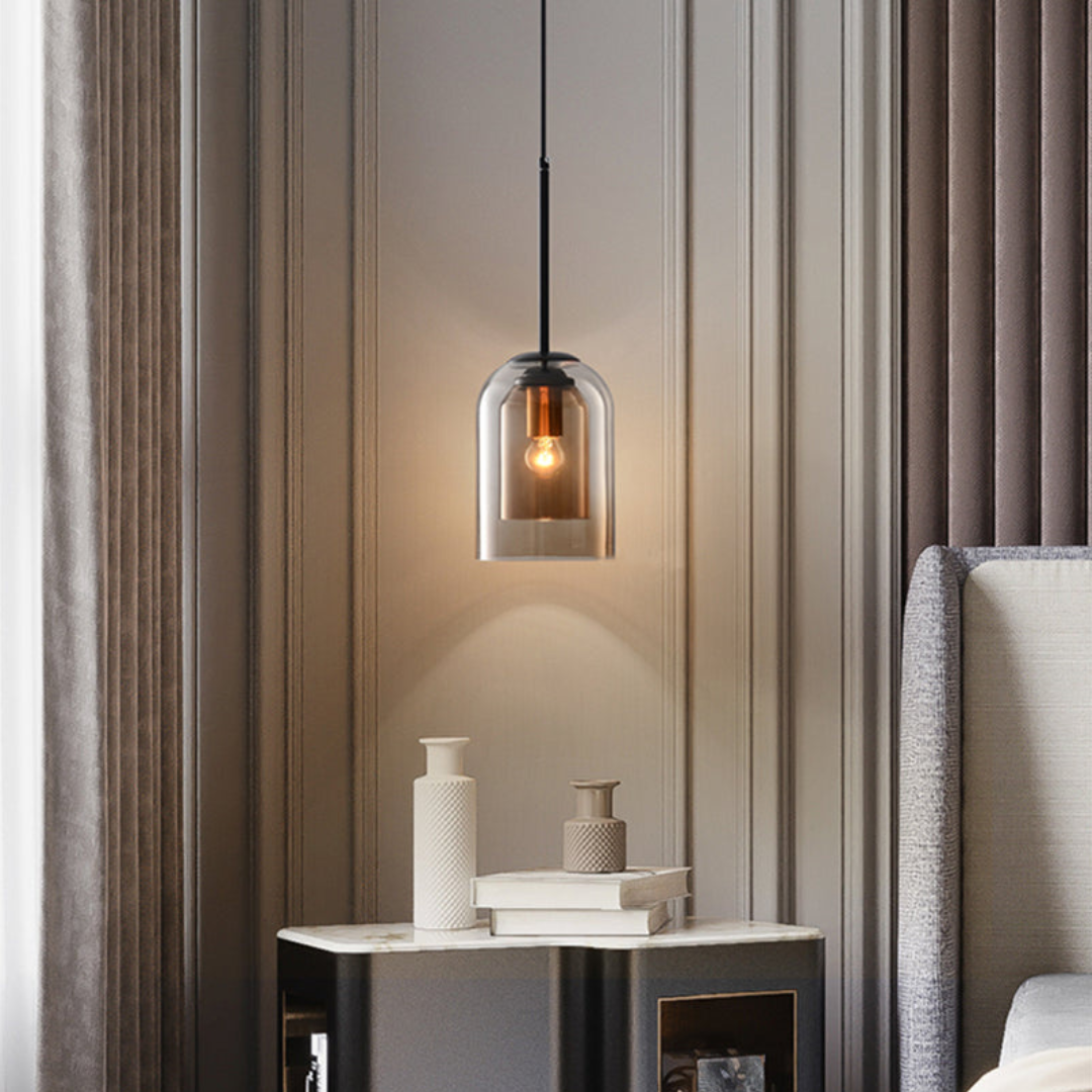 LuxeBeam Light - Modern Pendant Light made of douBowlifte glass | Bowlift