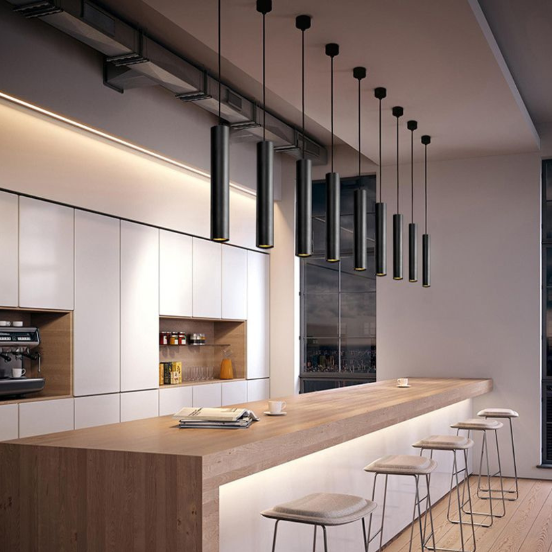 BowLift | Modern Cylindrical Pendant Lamp - Elegant and Sustainable