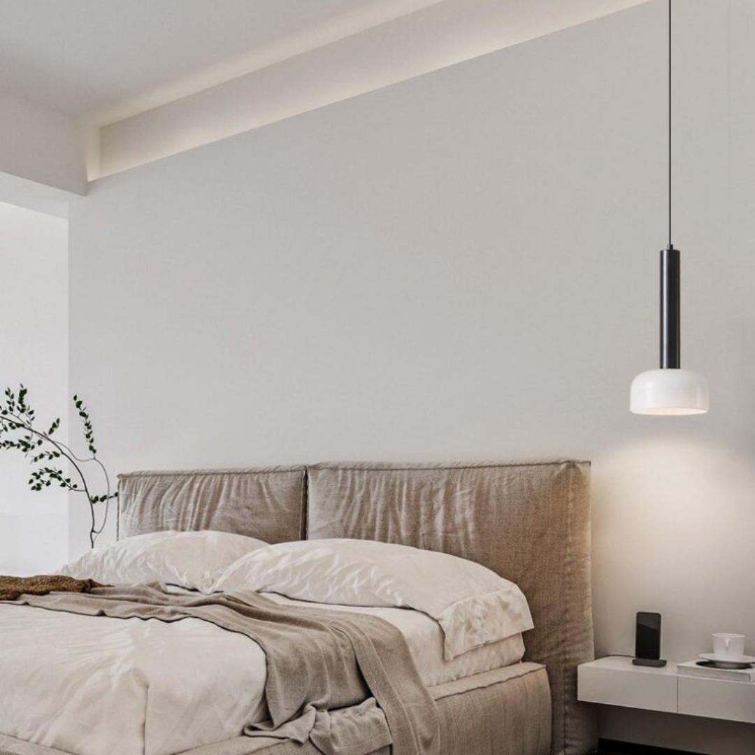 BowLift | Luxury Minimalist LED Pendant Lamp in Copper – Adjustable and Elegant
