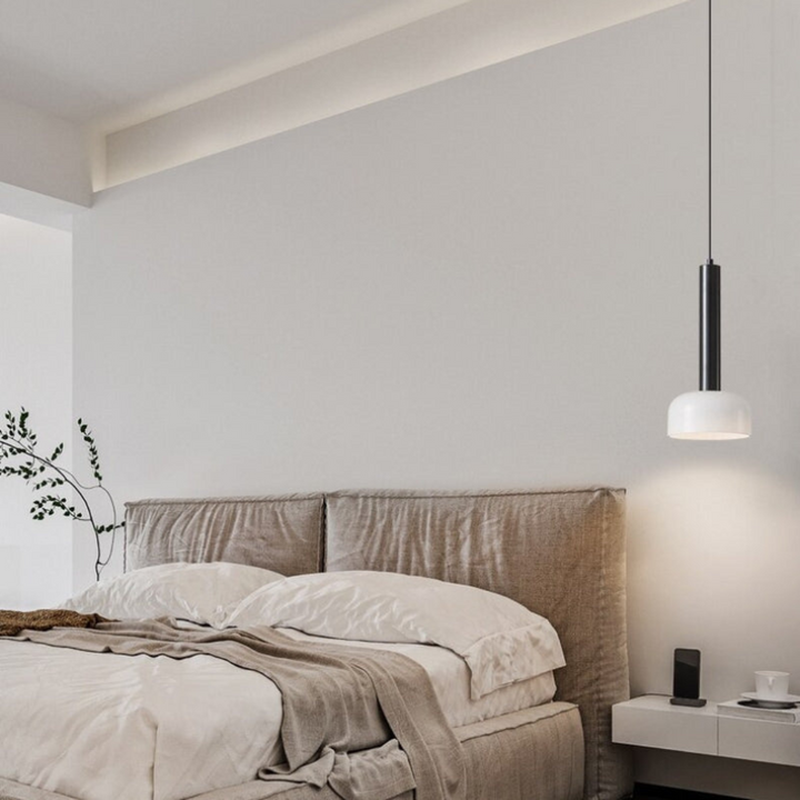 BowLift | Luxury Minimalist LED Pendant Lamp in Copper – Adjustable and Elegant