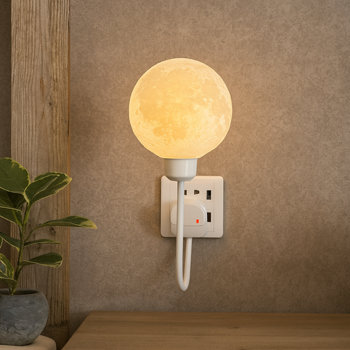 BowLift | Moon LED Wall Lamp - Modern Wall Sconce for Bedrooms and Living Rooms with Soft Light 3000K