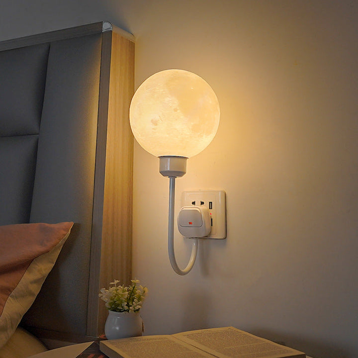 BowLift | Moon LED Wall Lamp - Modern Wall Sconce for Bedrooms and Living Rooms with Soft Light 3000K