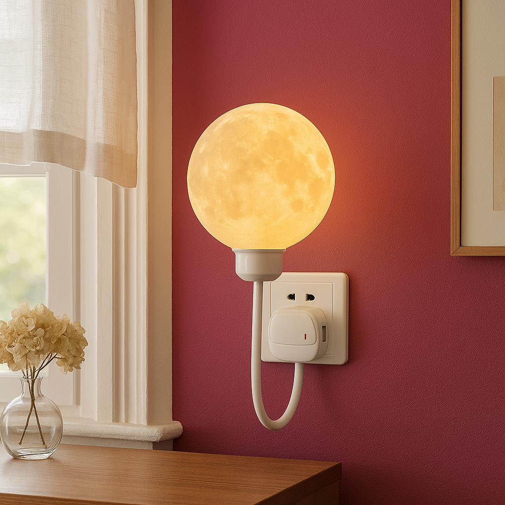 BowLift | Moon LED Wall Lamp - Modern Wall Sconce for Bedrooms and Living Rooms with Soft Light 3000K