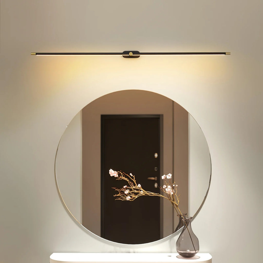 BowLift | LED Bathroom Mirror Wall Lamp – Minimalist Wall Sconce with Warm Light, Aluminum 70/100/130 cm