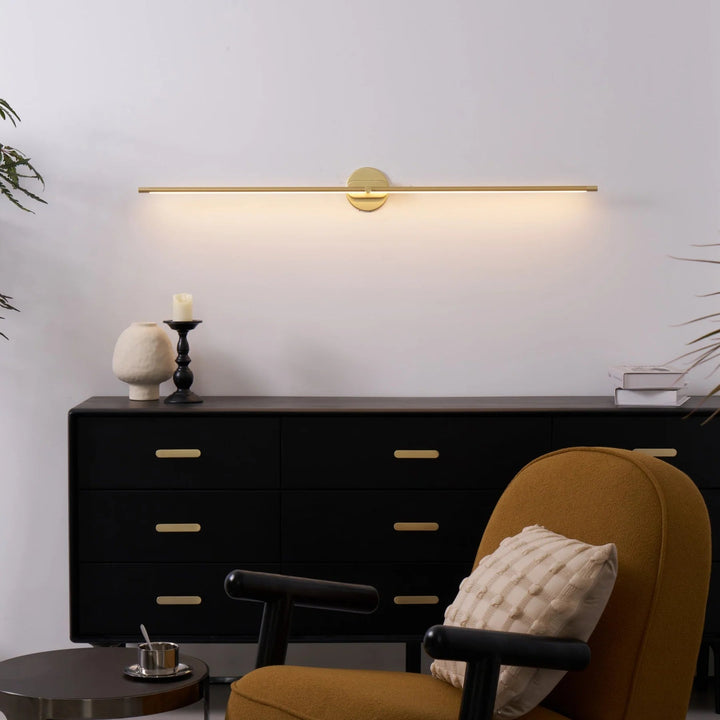 BowLift | LED Bathroom Mirror Wall Lamp – Minimalist Wall Sconce with Warm Light, Aluminum 70/100/130 cm