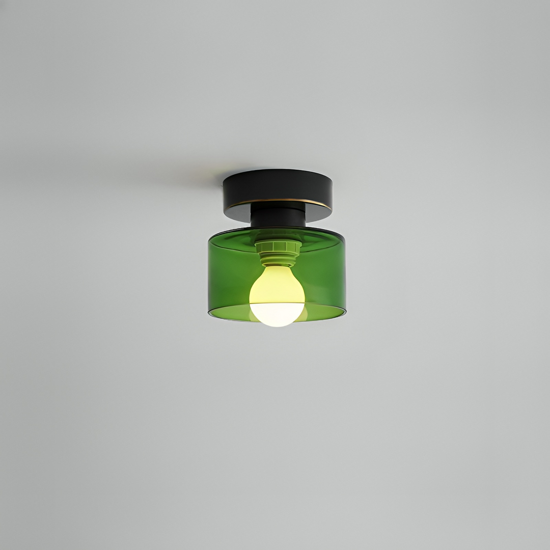 BowLift | Bauhaus LED Ceiling Lamp in Gold Finish – Modern Ceiling Lamp for Living Room and Bedroom