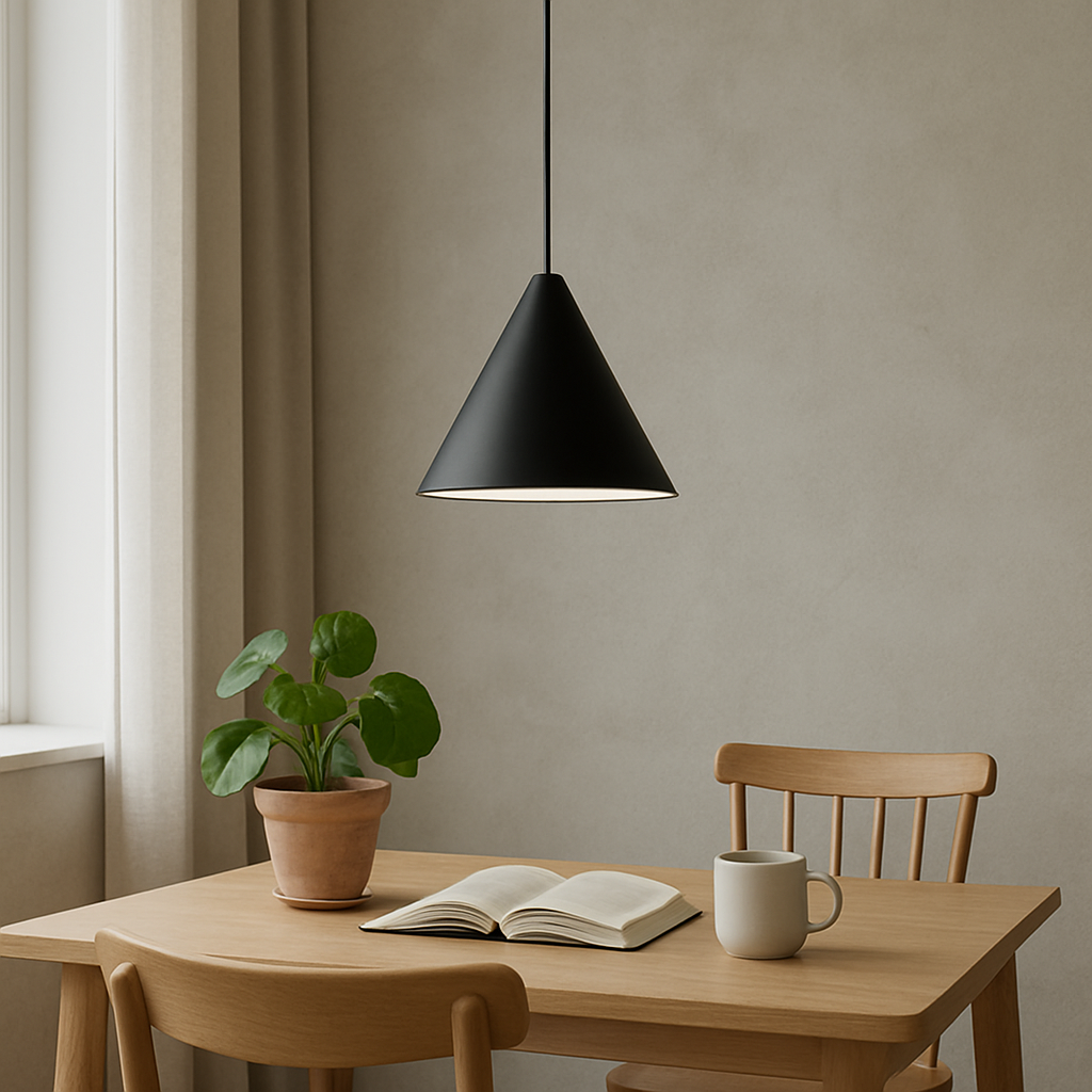 BowLift | Geoweave Hanging Lamp with Adjustable Height – Modern Lamp for Living Room and Dining Room, Perfect Above the Table
