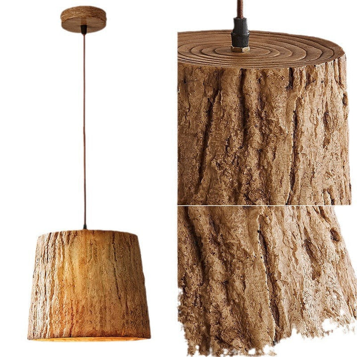 BowLift | LED Wooden Hanging Lamp for Living Room and Dining Room – Rustic Design, Adjustable Height, Perfect Above the Table