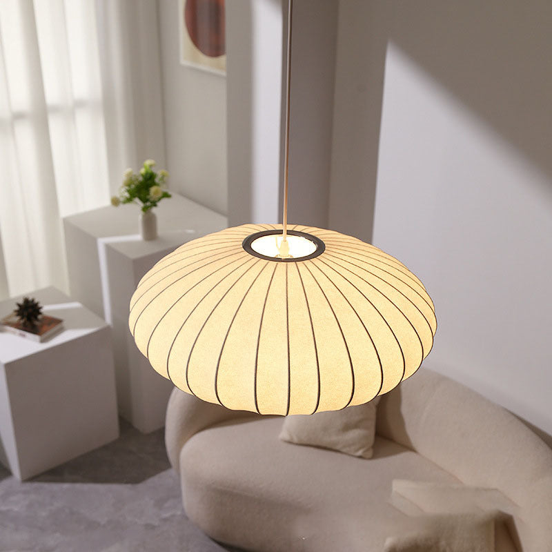 BowLift | Silk Hanging Lamp, Adjustable Height, Modern Lamp for Living Room, Ideal Above Table