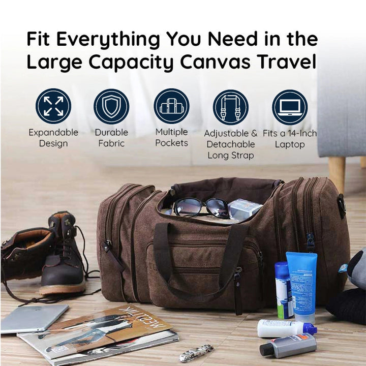 BowLift | Large Capacity Canvas Travel Bag