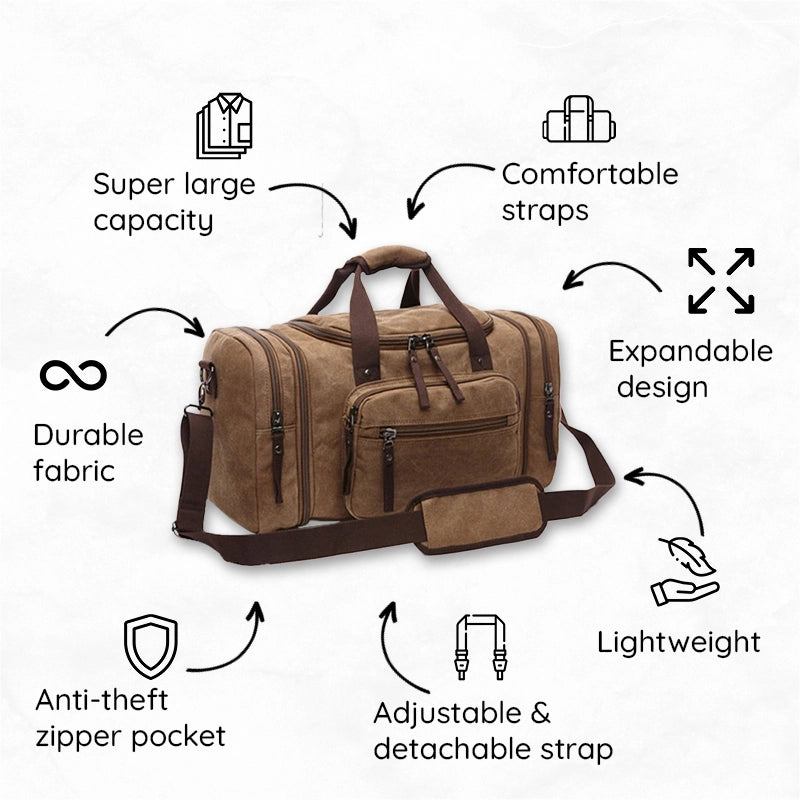 BowLift | Large Capacity Canvas Travel Bag