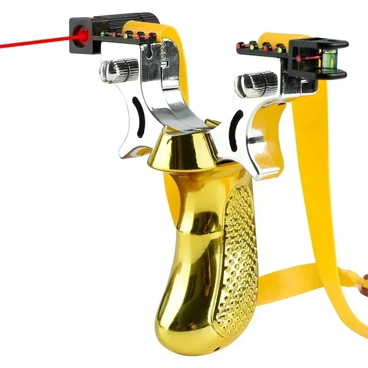 BowLift | Slingshot with Anti-Slip Grip | Built-in Laser & Level for Precision Shooting