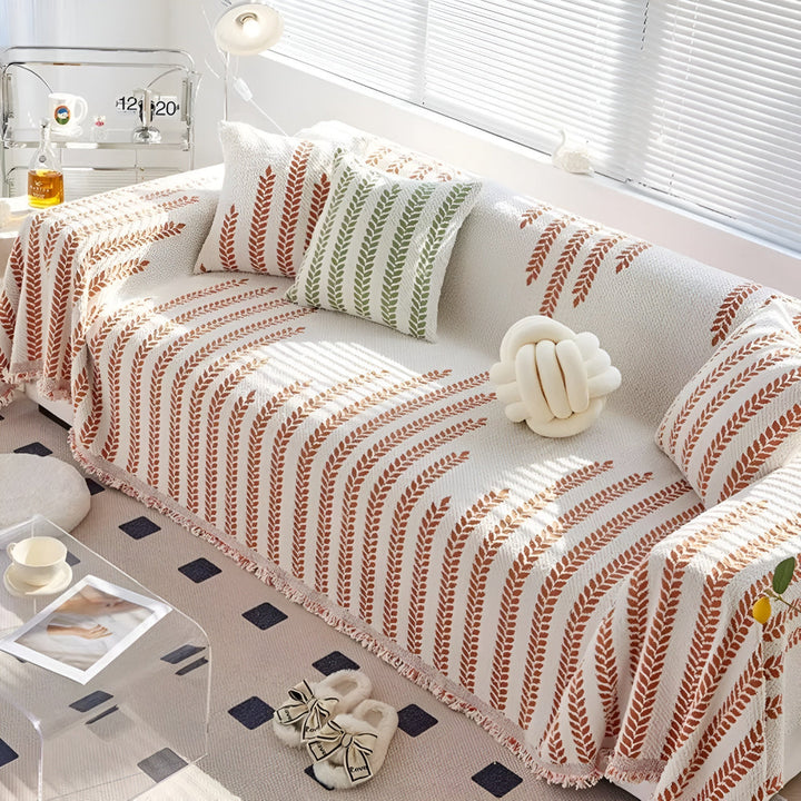 BowLift | Leaf Fringed Lace Sofa Cover