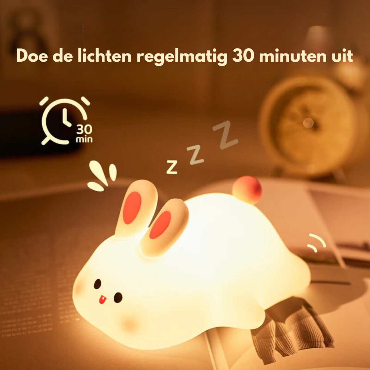 BowLift | Night light | Soft and Dimmable - Rabbit Lamp for Children