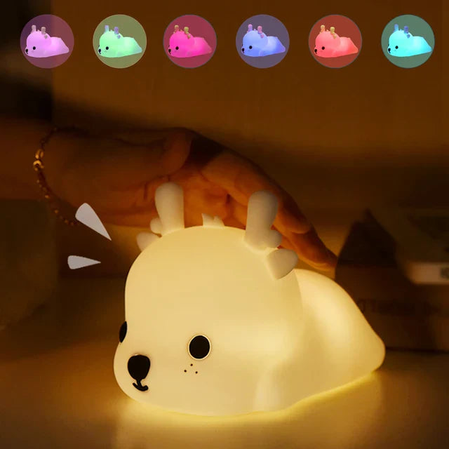 LED Night Light for Kids – Dimmable Night Lamp with -Design, USB Rechargeable, Touch Control | Bowlift