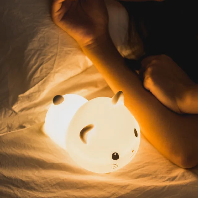 LED Night Light for Kids – Dimmable Night Lamp with -Design, USB Rechargeable, Touch Control | Bowlift