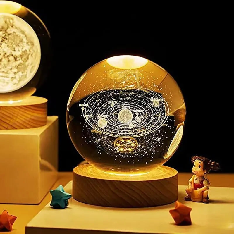 Solar-System Table Lamp – LED Light with Planet Design for Living Spaces | Bowlift