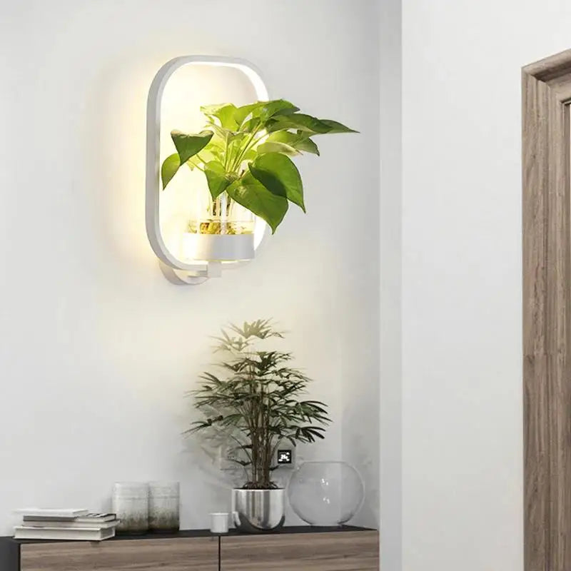 BowLift | Wall lamp with pot for green, atmospheric lighting