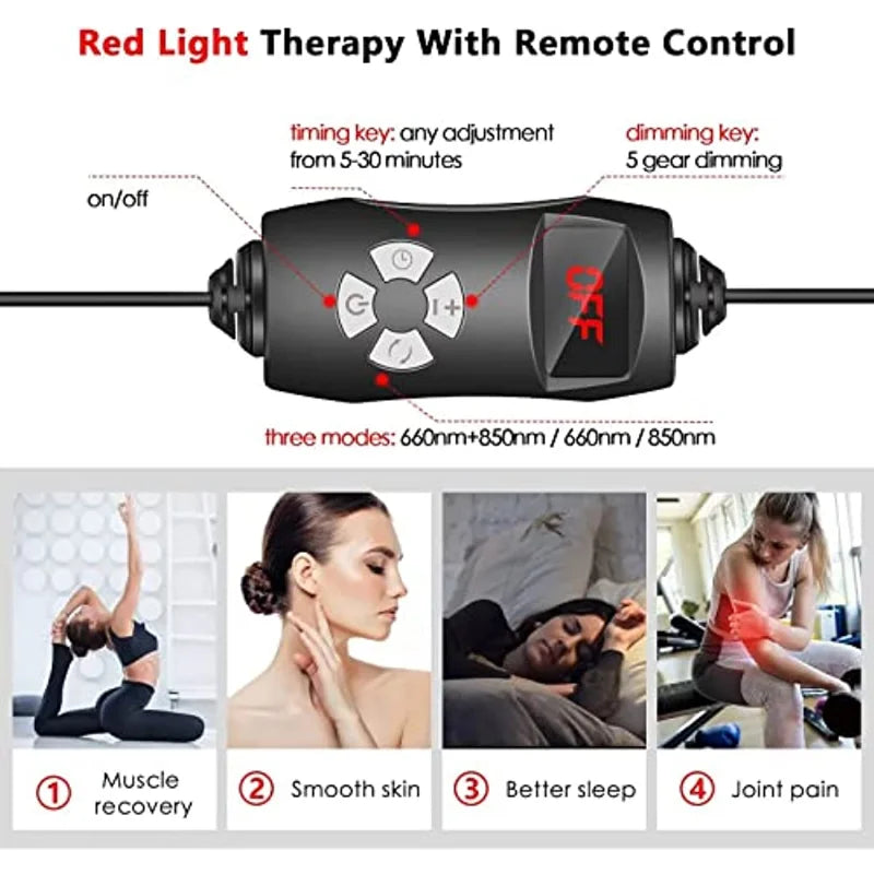 BowLift | GlowWave | Red Light Therapy Panel | Deep Healing | Illuminated Pain and Stress