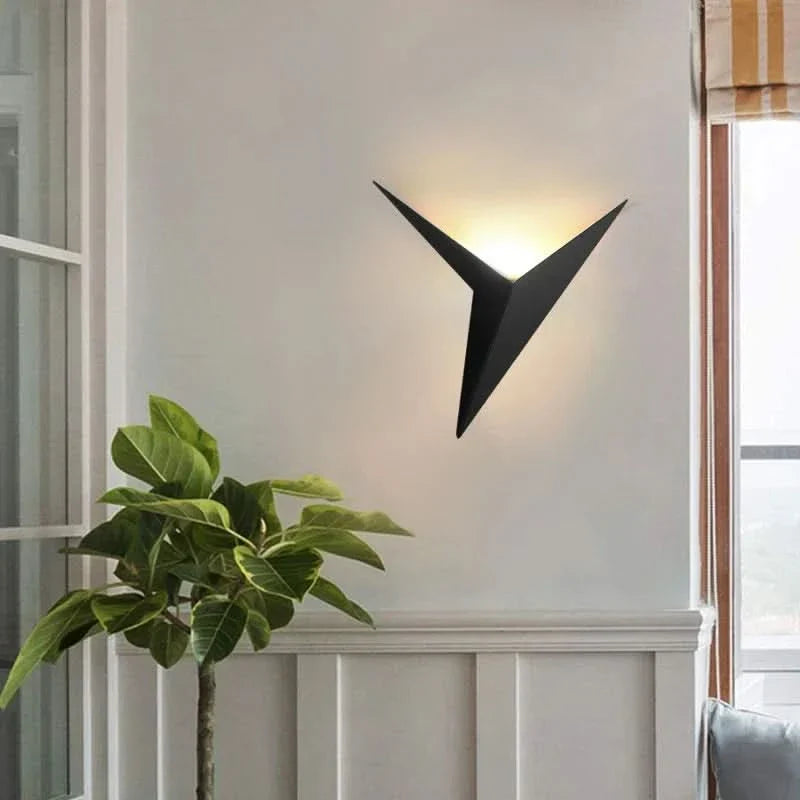 BowLift | Modern LED Triangular Wall Lamp for Stylish Interiors